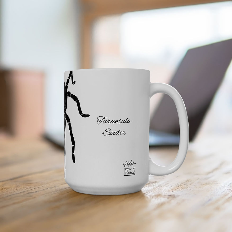 Thumbnail: Tarantula Spider (Aphonopelma californicum) Ceramic Mug 15 oz White Mode