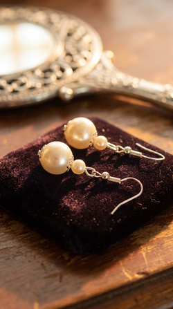 Glass Pearl Earrings