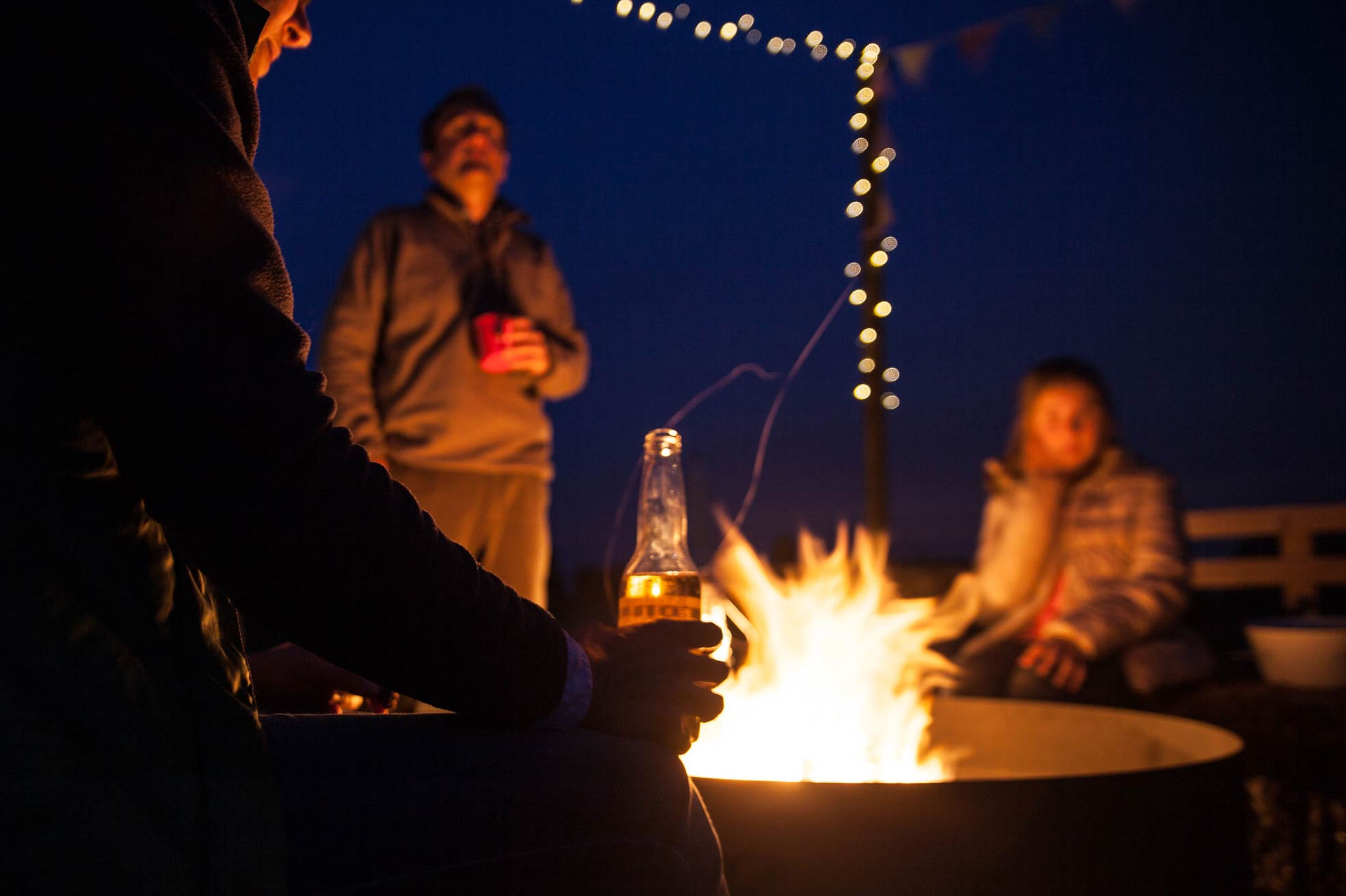 Campfire at Forest Days Glamping