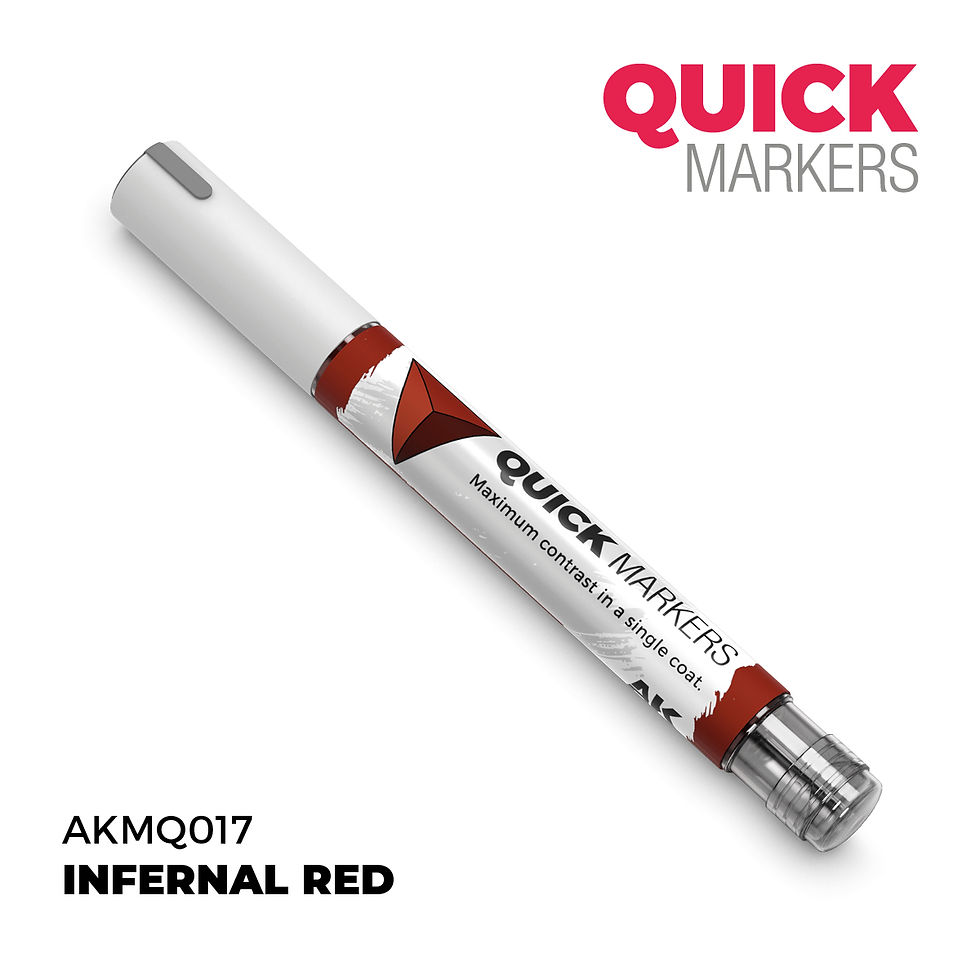 Miniature : AKMQ017 - INFERNAL RED – QUICK MARKER