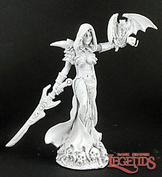 Miniature : Reaper 02986, ELDESSA, NECROMANCER, Dark Heaven Legends