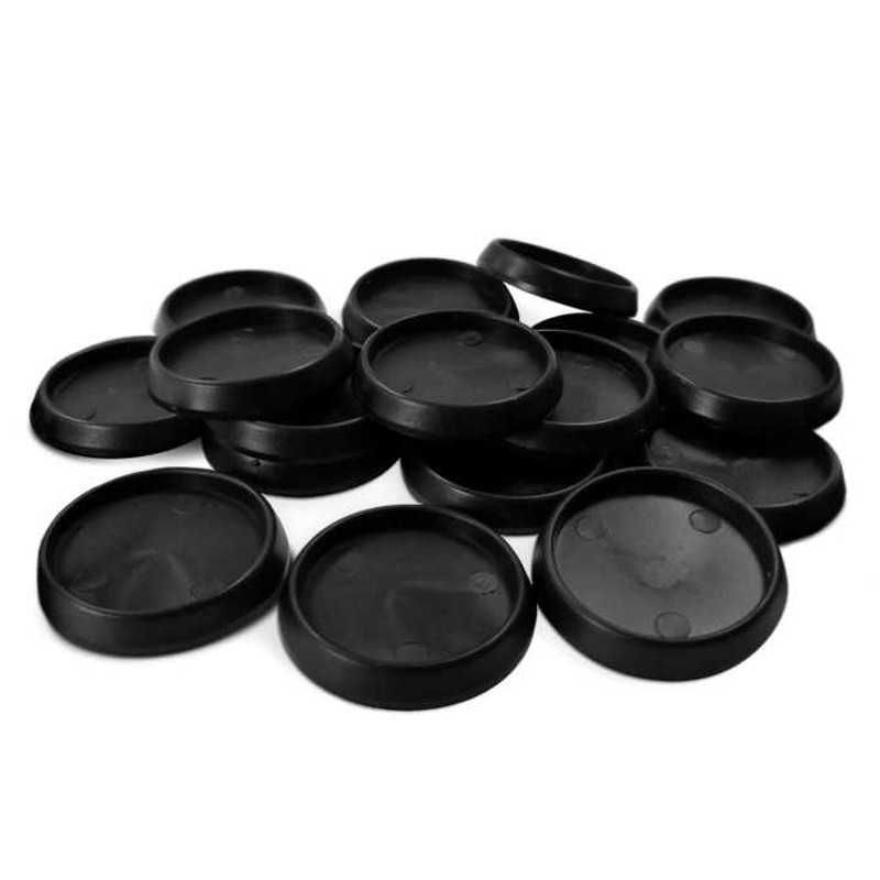 Thumbnail: Socles en plastique noir avec CREUX 32mm