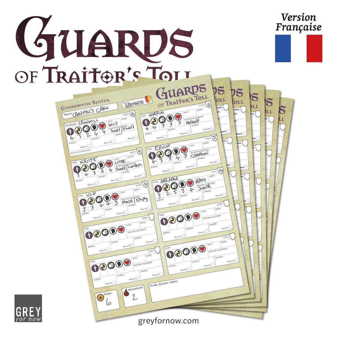Guards of Traitor's Toll - Guardhouse Roster (Version Française)