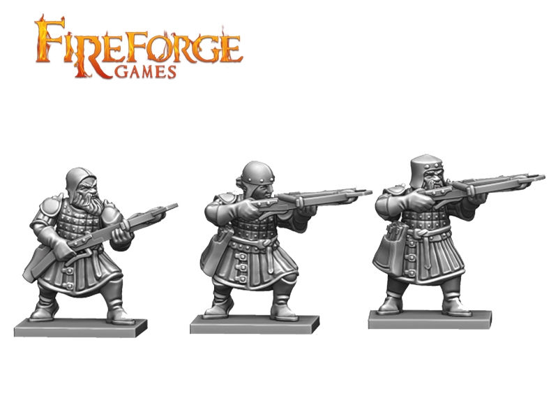 Miniature : Grappe - FIREFORGE - STONE REALMS CROSSBOWMEN (x6)