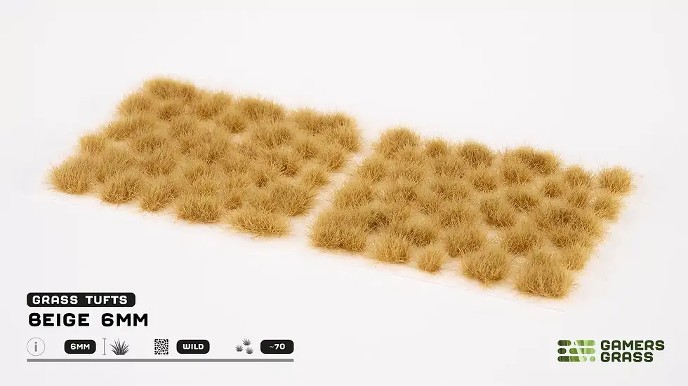 Miniature : GAMER GRASS - Dense Beige (6mm) Wild