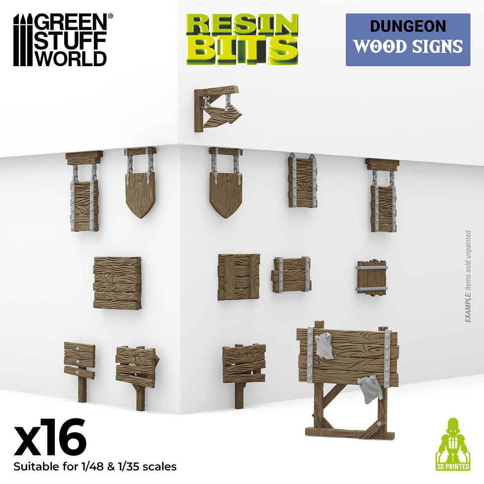 Miniature : Bits de décor Green Stuff World – Panneaux en bois 1:48-1:35