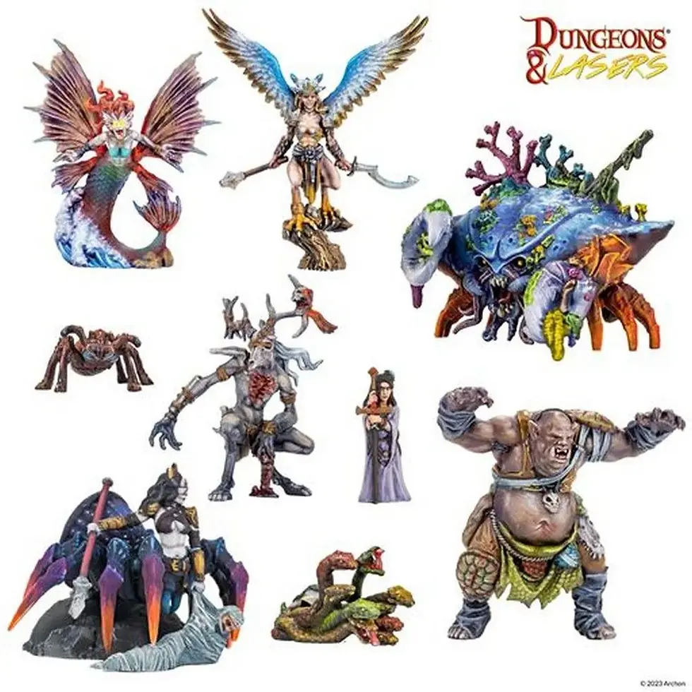 Thumbnail: Dungeons & lasers - Fantasy miniatures set
