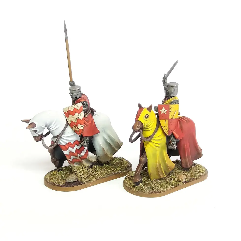 Miniature : Grappe - WARGAME ATLANTIC - Mounted Knights (x4) (1150-1320)