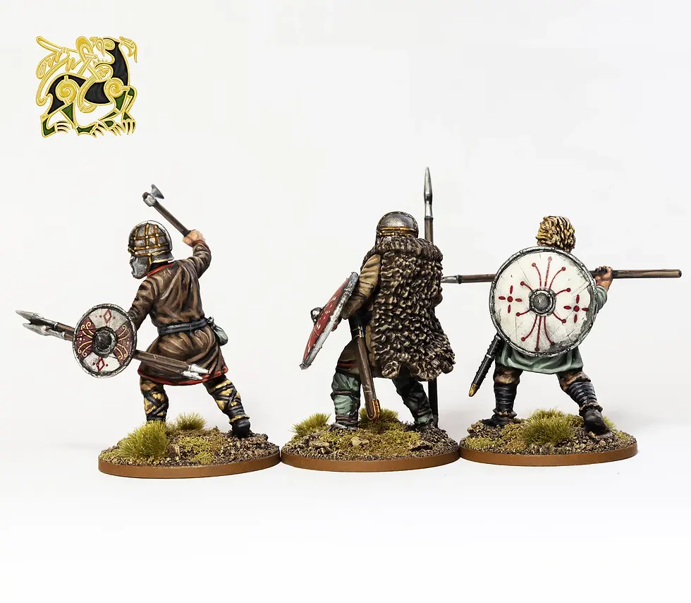 Miniature : Grappe - Victrix Miniatures - Early Saxon Unarmoured Warriors (x6)