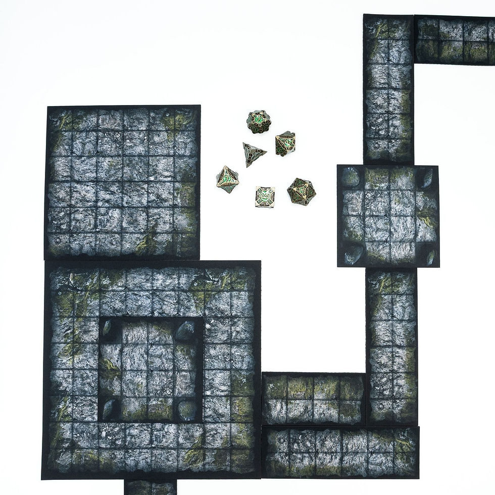 Miniature : Caves and dark dungeons – modular RPG map