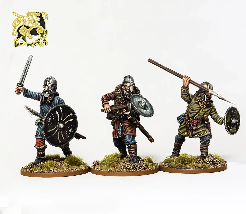Miniature : Grappe - Victrix Miniatures - Early Saxon Unarmoured Warriors (x6)