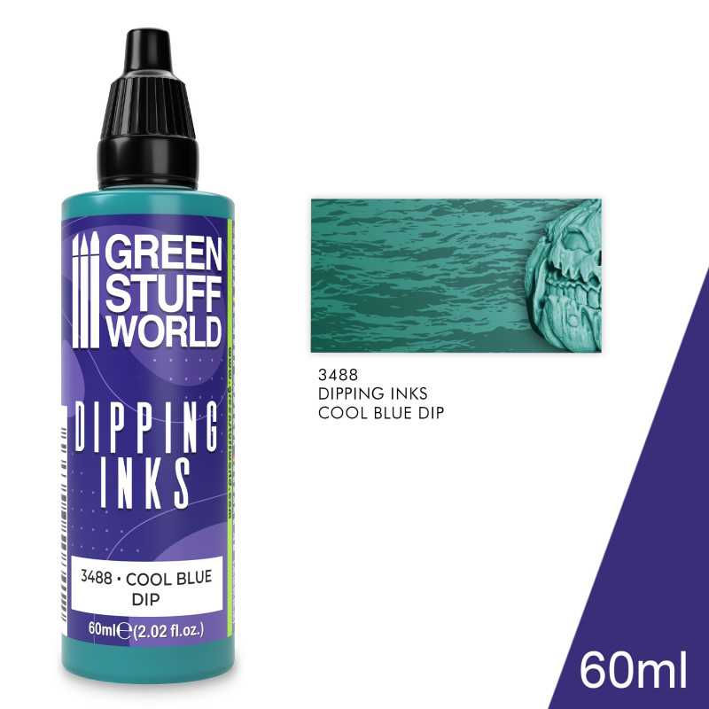 Peintures Dipping inks 60 ml - COOL BLUE DIP - GSW
