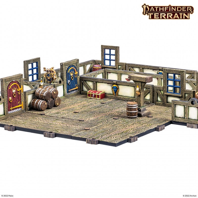 Miniature : DUNGEONS & LASERS - Pathfinder Terrain : City of Absalom 1/2 Height Walls