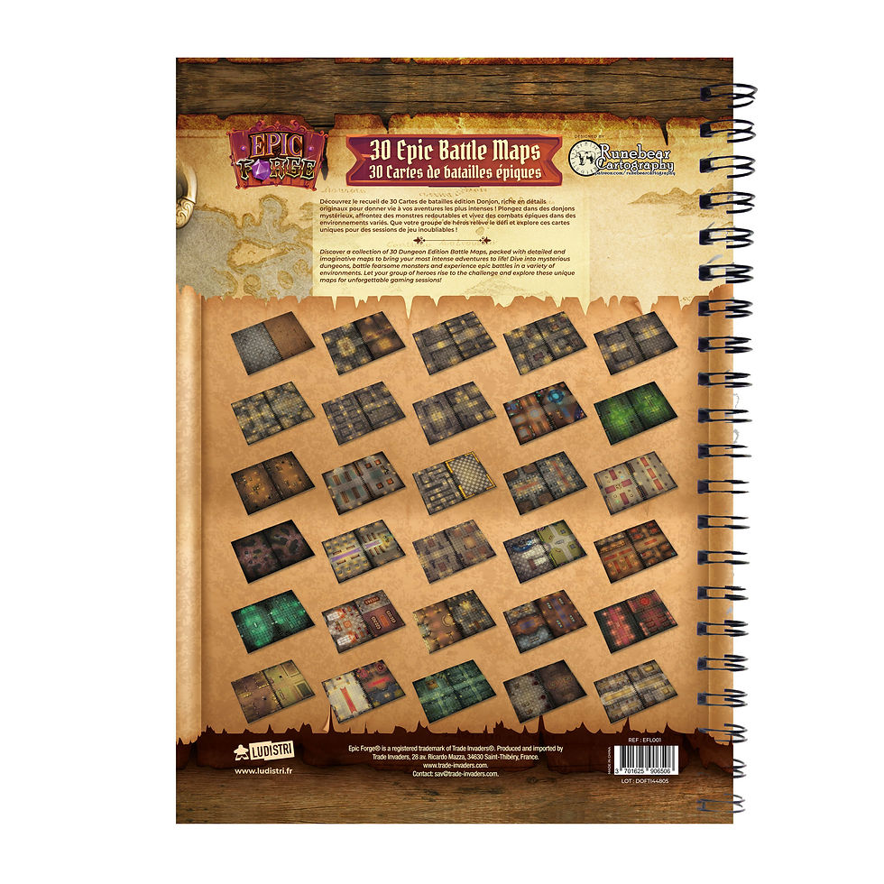 Thumbnail: Livre Plateau de Jeu : Donjons (305x420 mm) Taille XL - Couverture rigide