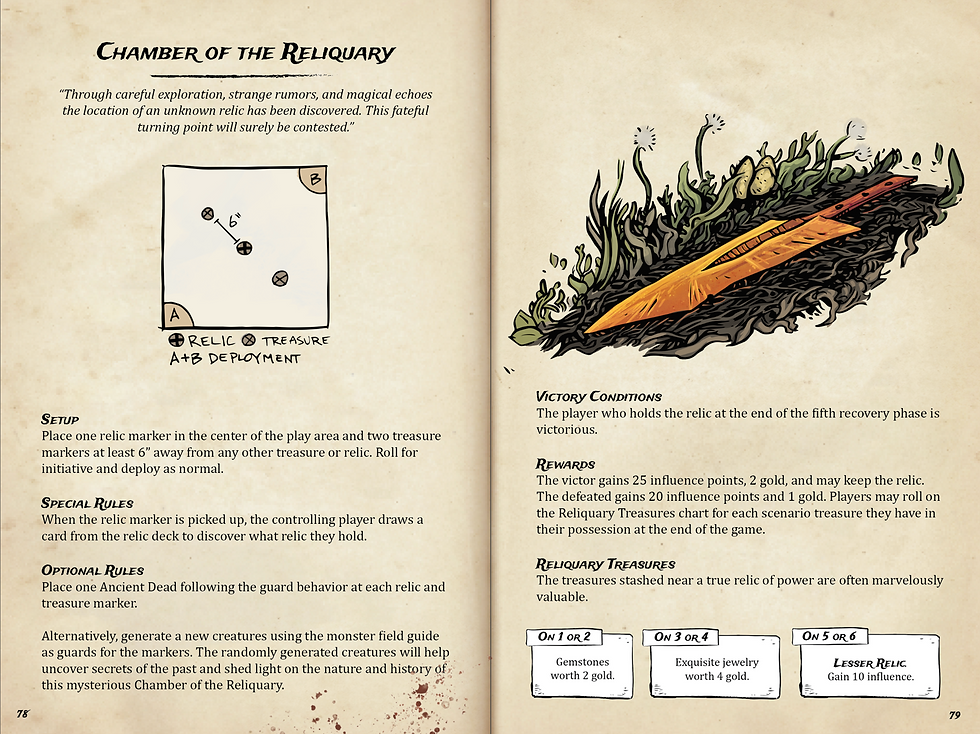Miniature : RELIC BLADE - Livre des règles THE SEEKER'S HANDBOOK