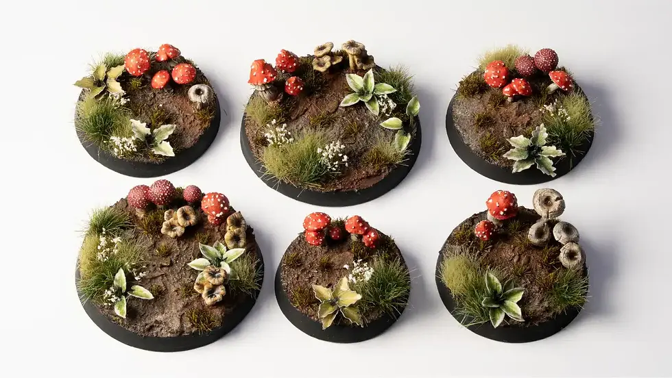 Miniature : GAMER GRASS - Basing Bits – Forest Mushrooms