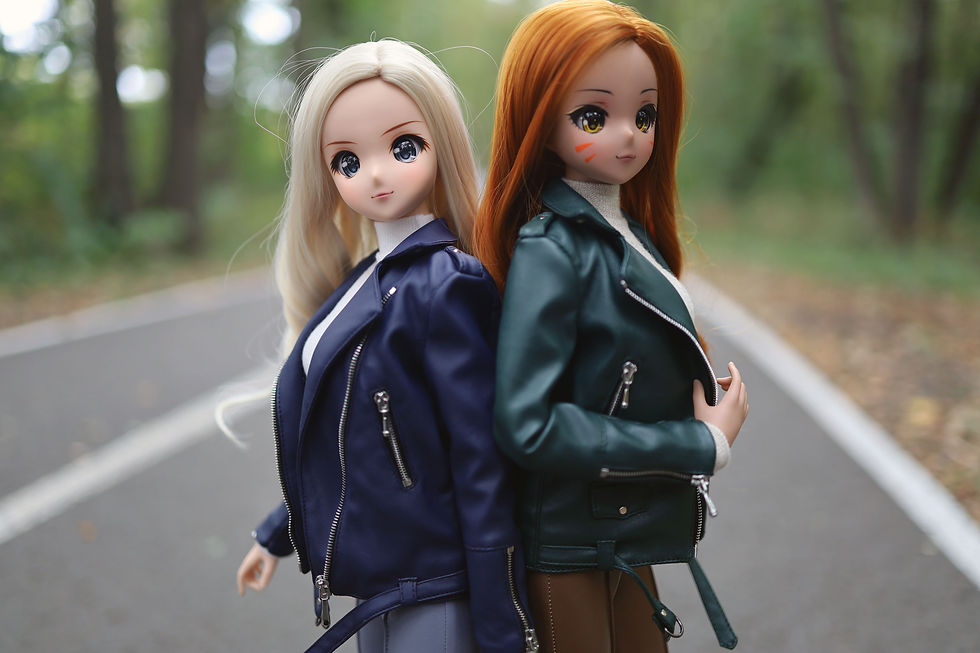Thumbnail: "Harley"  Jacket from ECO-leather for Smart Doll, 1/3, BJD SD13