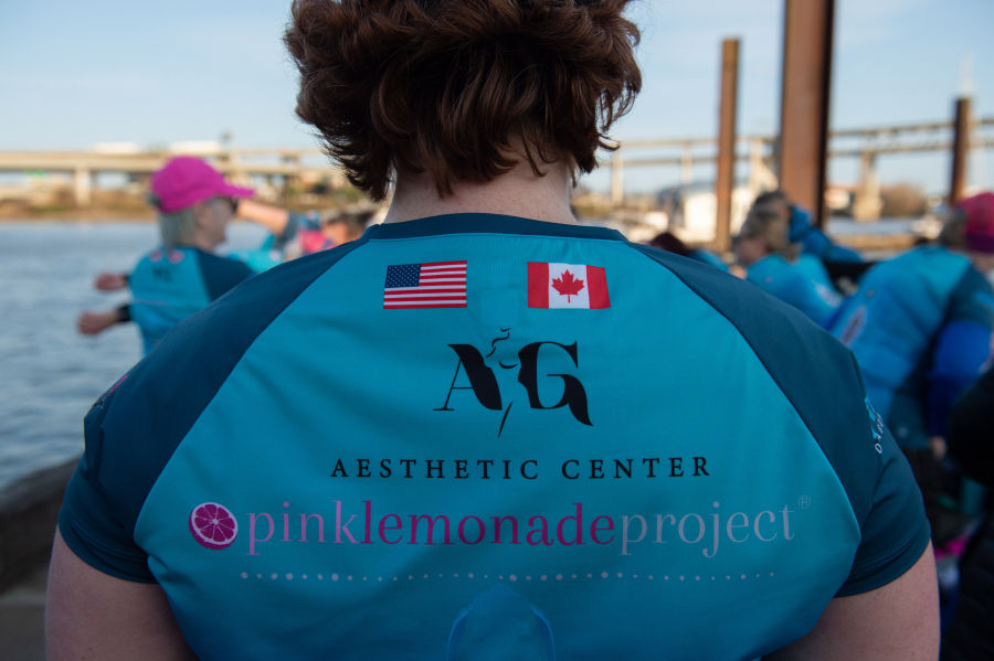 Team jersey with local sponsors