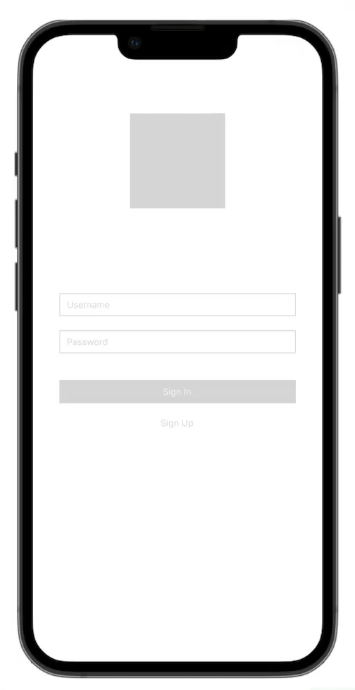 Gif that show the user flow of the app