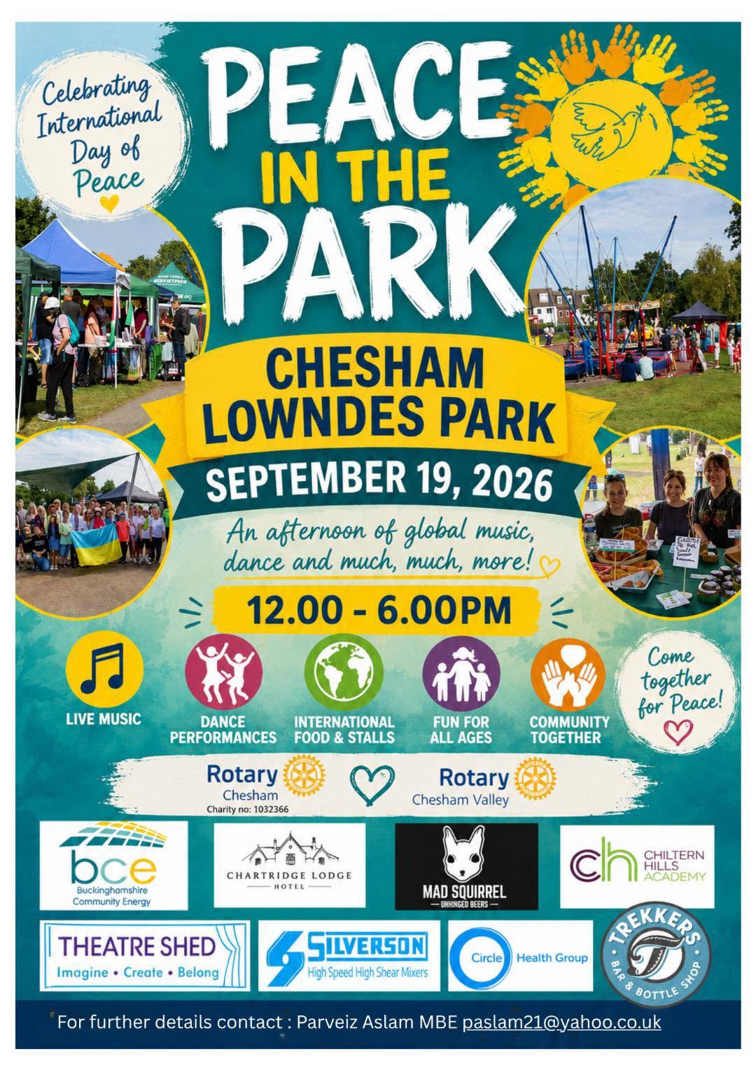slide with wycombe youth action logo and words mental health &amp; wellbeing day sept 27th 12-4pm @wycombe arts centre, hp11 2pu, dance displays mental health workshops face painting cake stalls and logos from supporting organisations