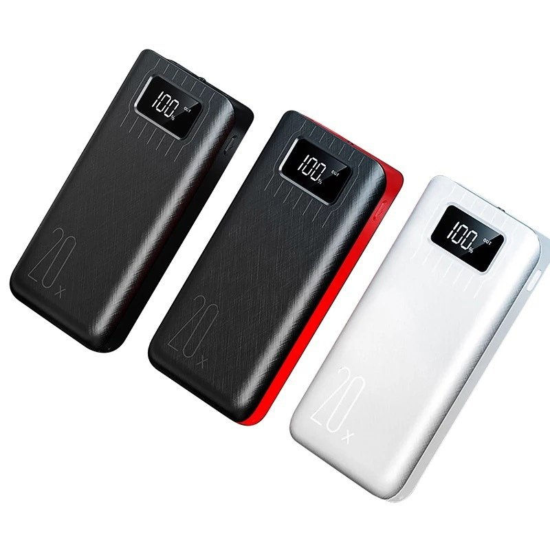 Thumbnail: 20000mAh External Battery Power Bank Dual USB With LED Flashlight