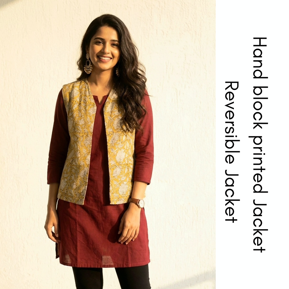 Thumbnail: Reversible Kalamkari Cotton Jacket