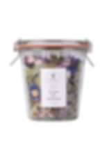Tisane Harmonie Bio de Vinzü, rafraichissante et régénérante, et son contenant réutilisable.