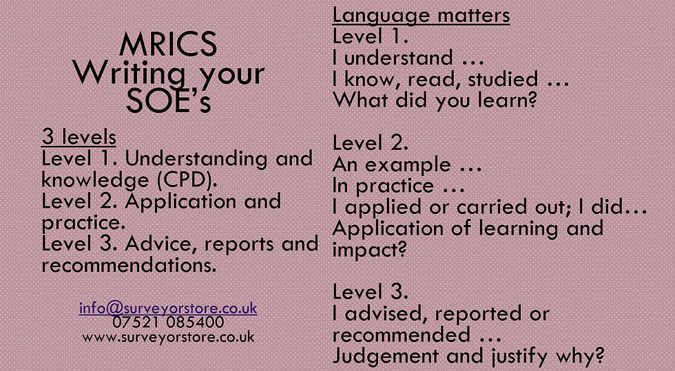 MRICS SOE: Why Language Matters More Than You Think