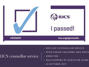 23 October 2025. RICS submission success.