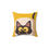 Thumbnail: BREAD cat Polyester Square Pillow