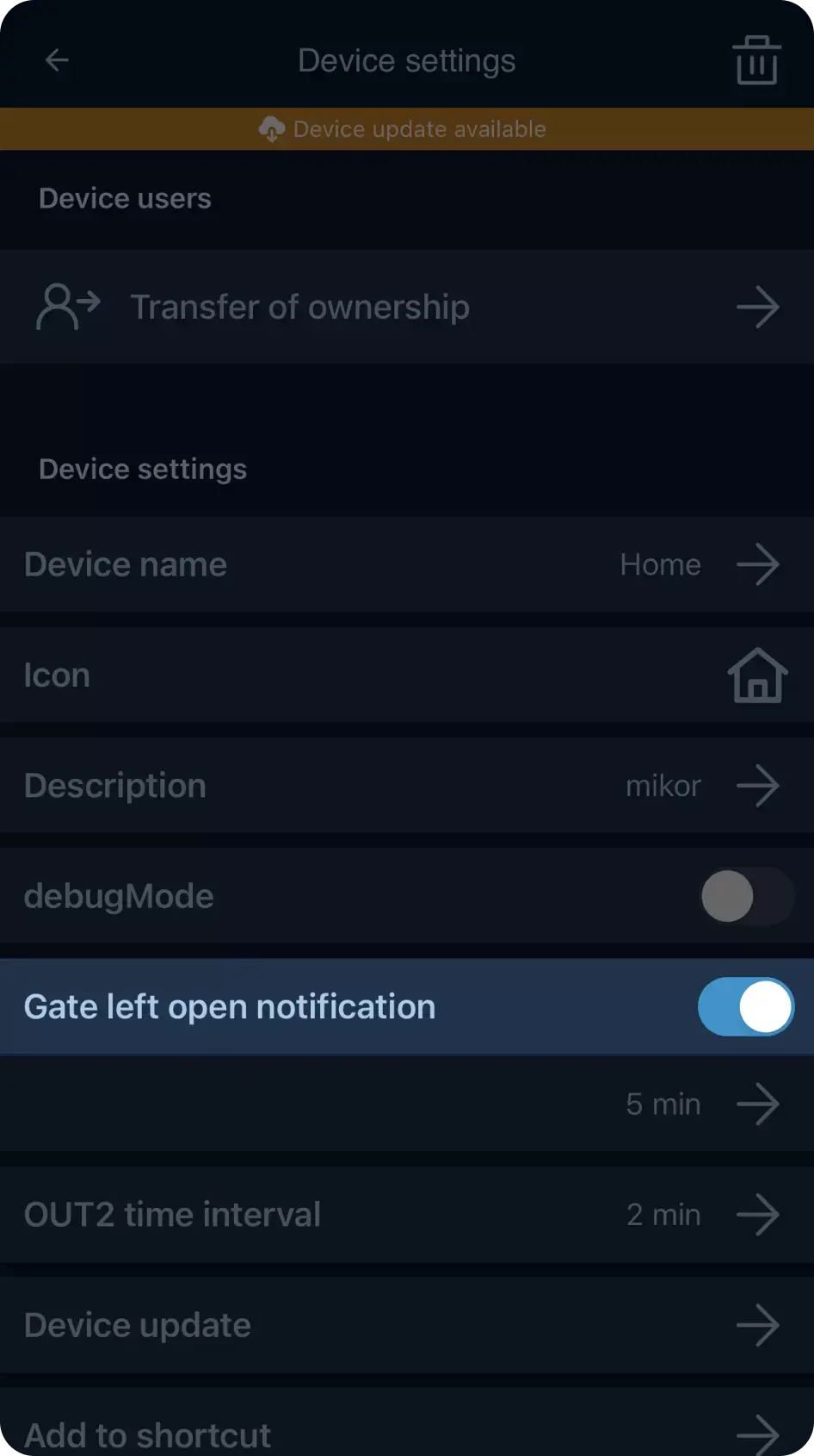 OPEN.ioting-App-Benachrichtigung