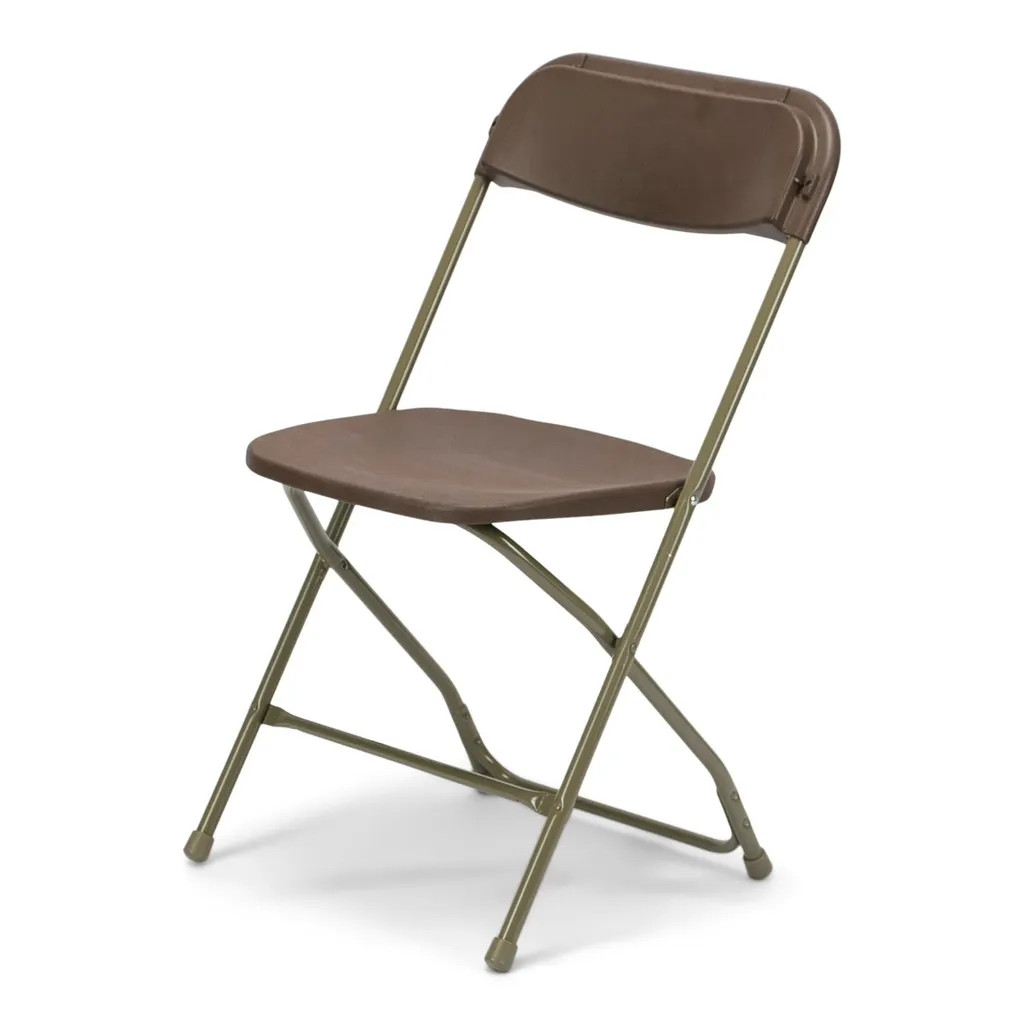 Brown Metal Folding Chairs