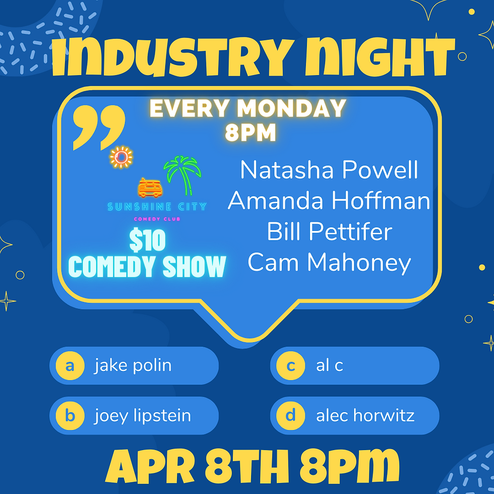 Industry Night Comedy Show!