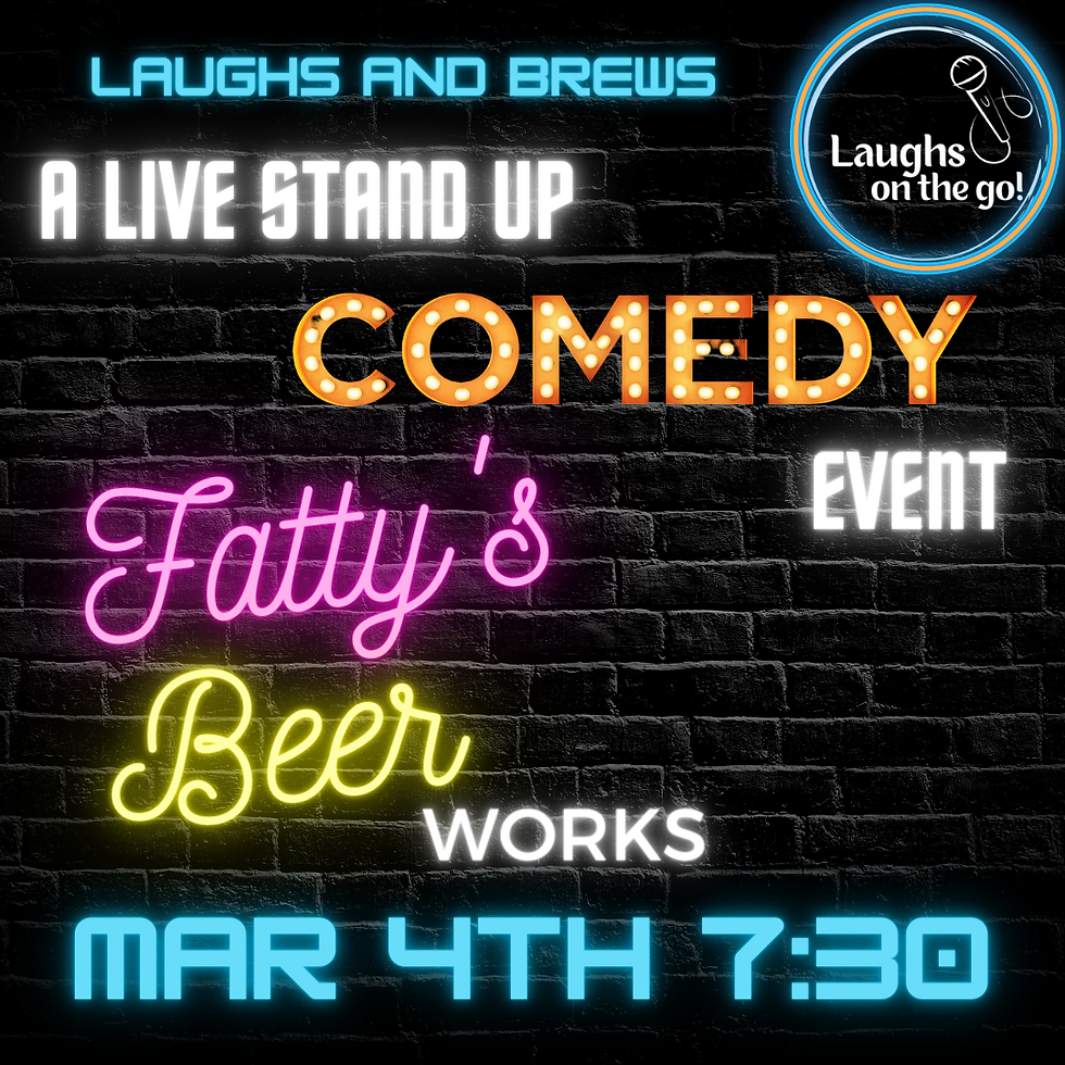Laughs and Brews at Fatty's Beer Works! A Live Stand Up Comedy Event!