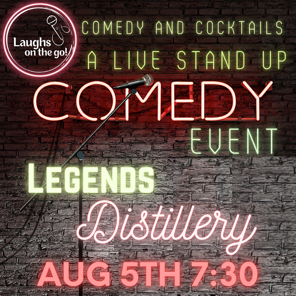 Comedy and Cocktails at Legends Distillery, A Live Stand Up Comedy Event! Special Double Headliner Show!