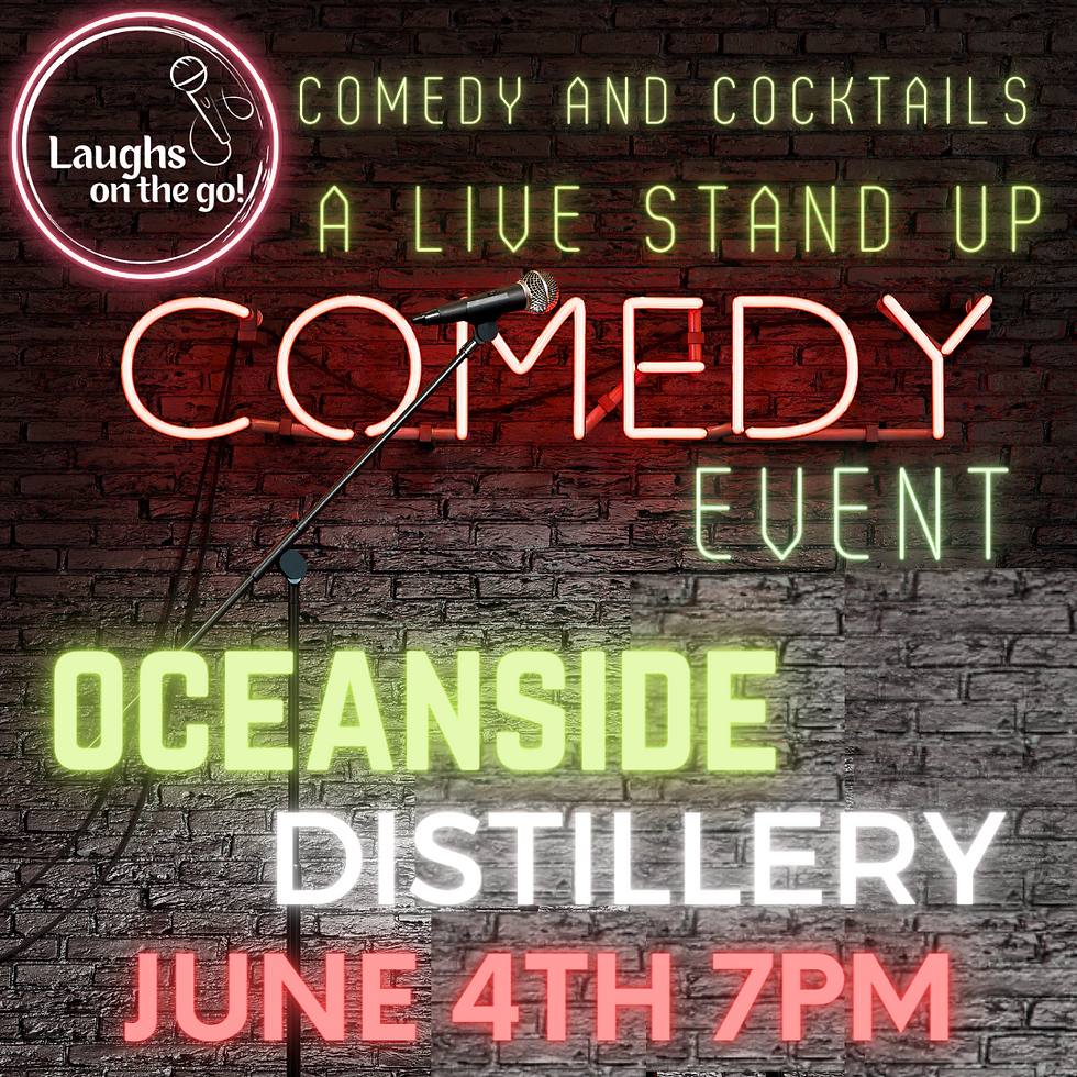 Comedy & Cocktails at Oceanside Distillery presented by Laughs on the Go!