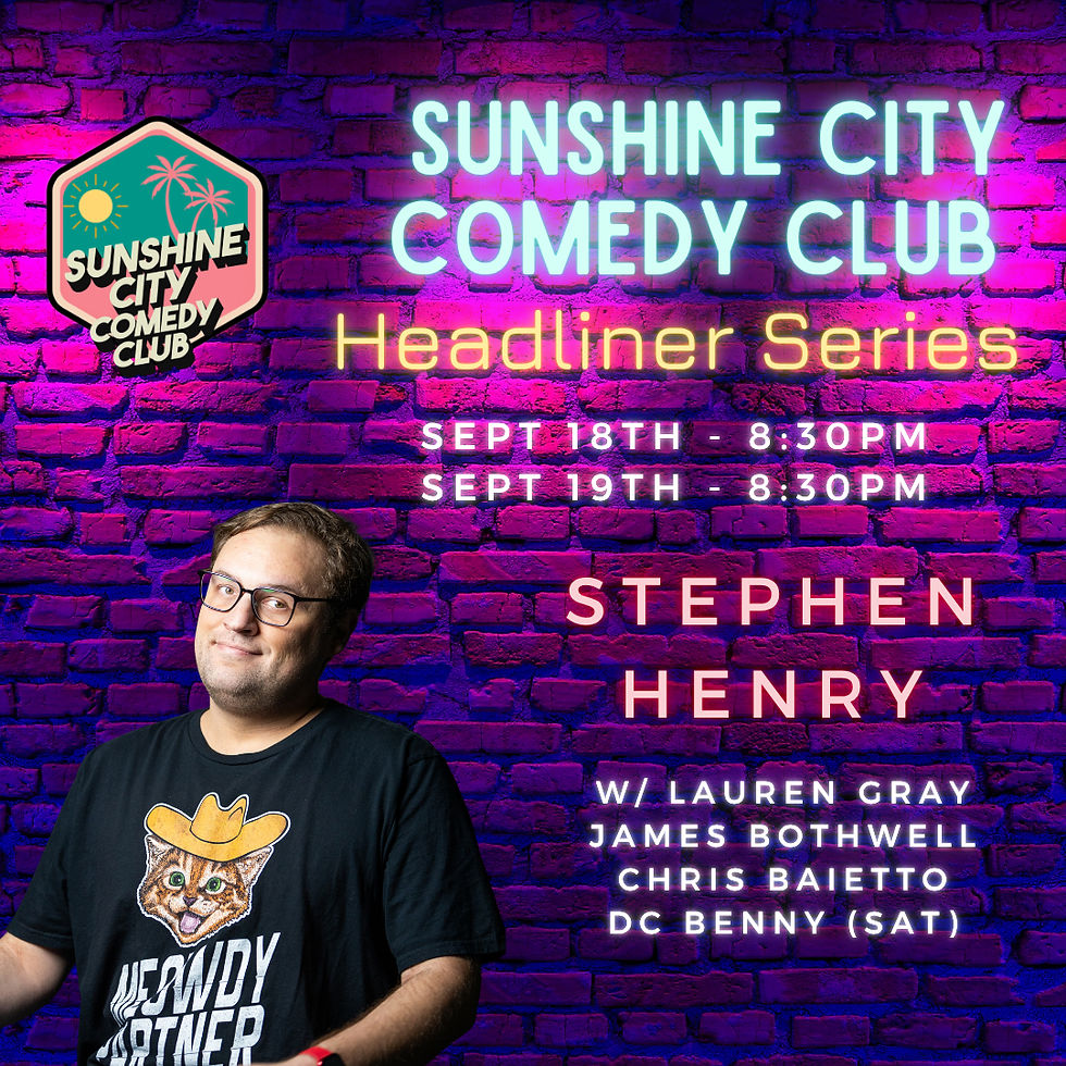 Headliner Stephen Henry