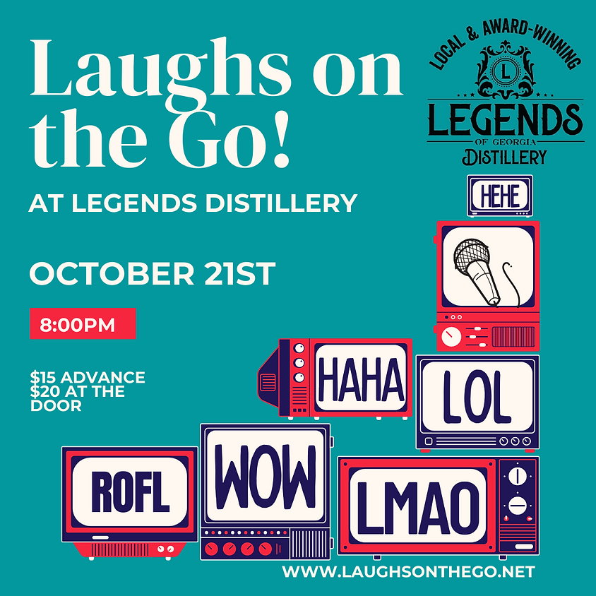 Comedy and Cocktails at Legends Distillery, A Live Stand Up Comedy Event!