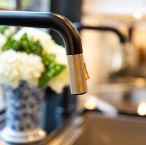 Kitchen faucet detail with modern finishes Wichita KS