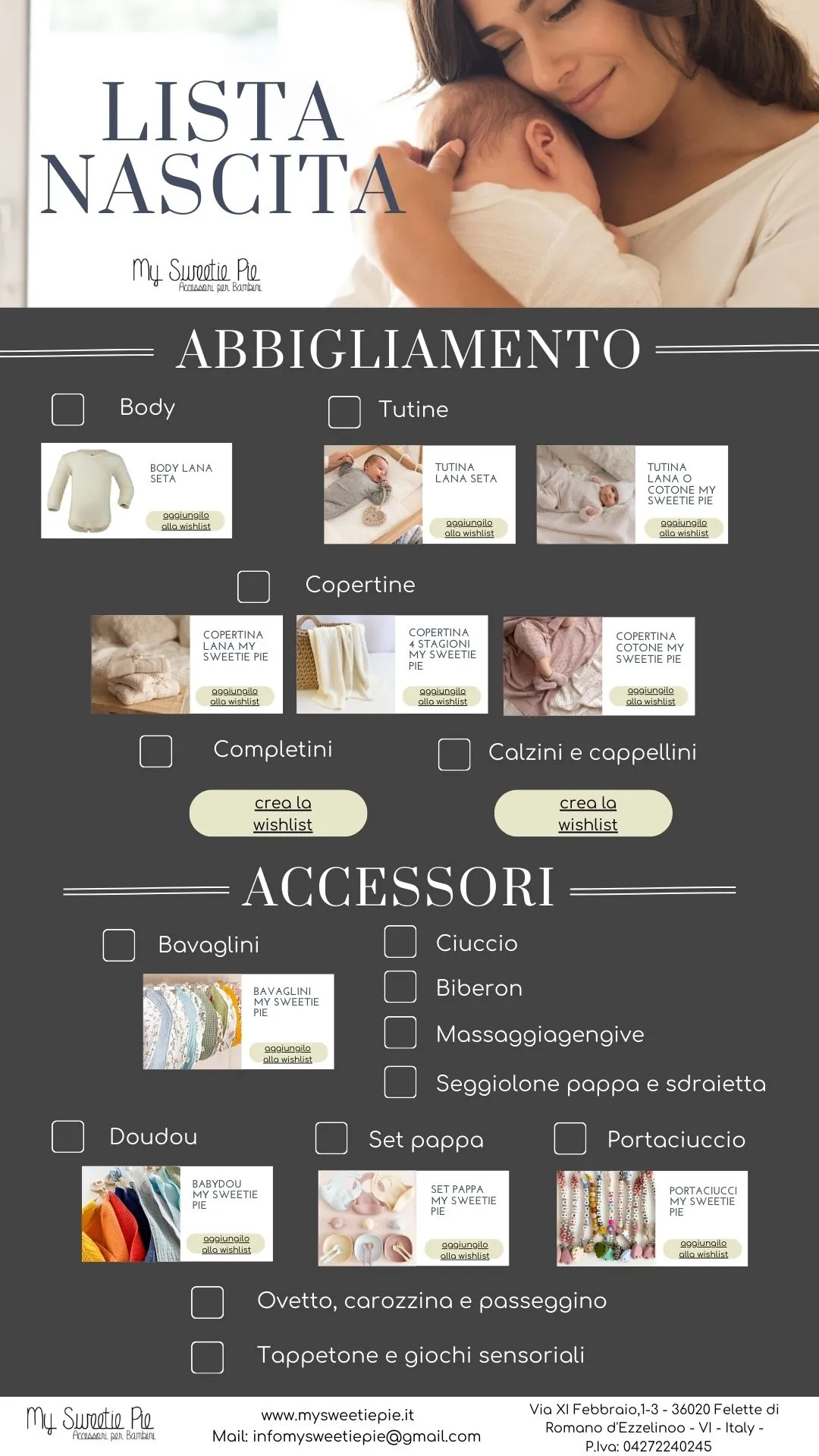 cosa comprare a un neonato