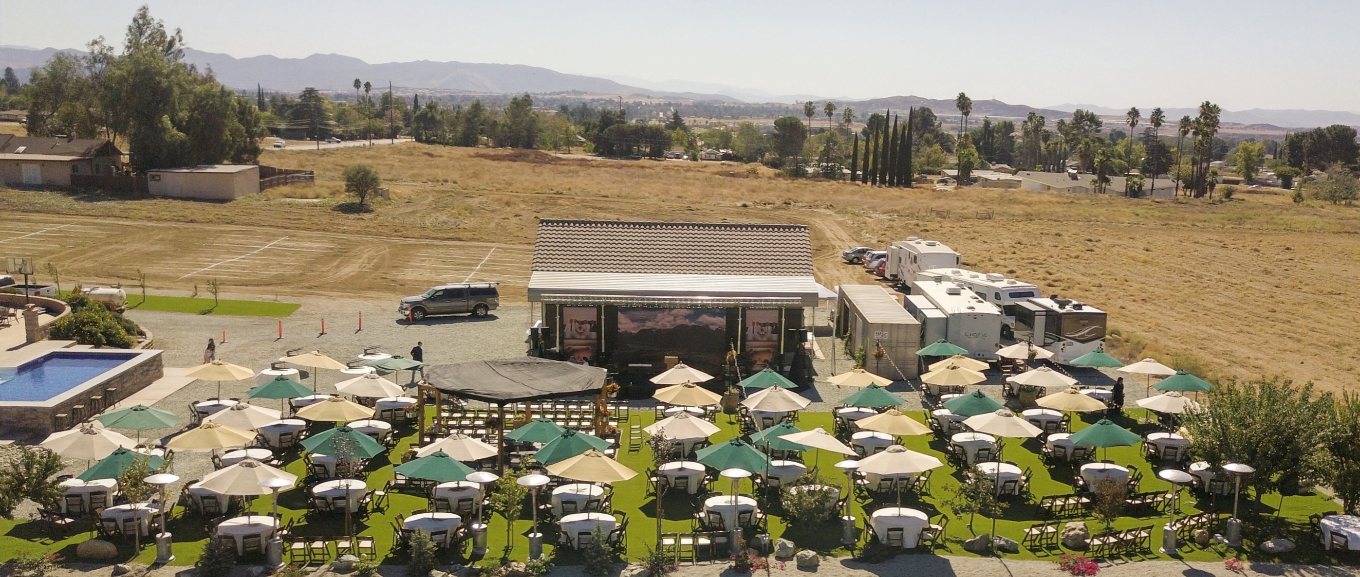 Aerial View Front Stage