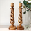 Thumbnail: Olive wood Candle Holders made in the Holy Land