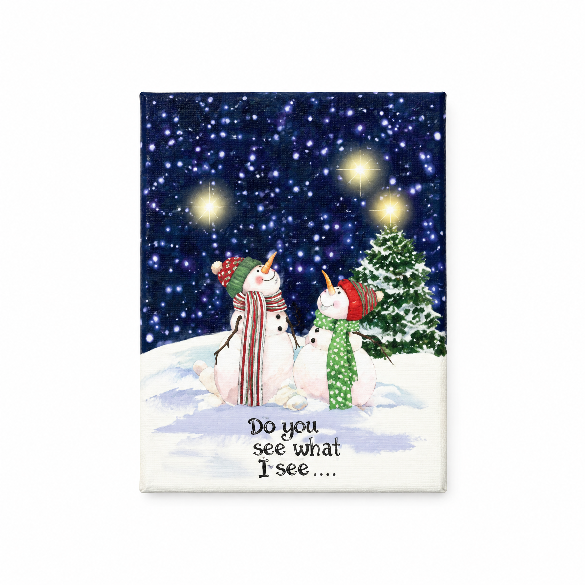 Lighted Snowman Christmas Wall Art