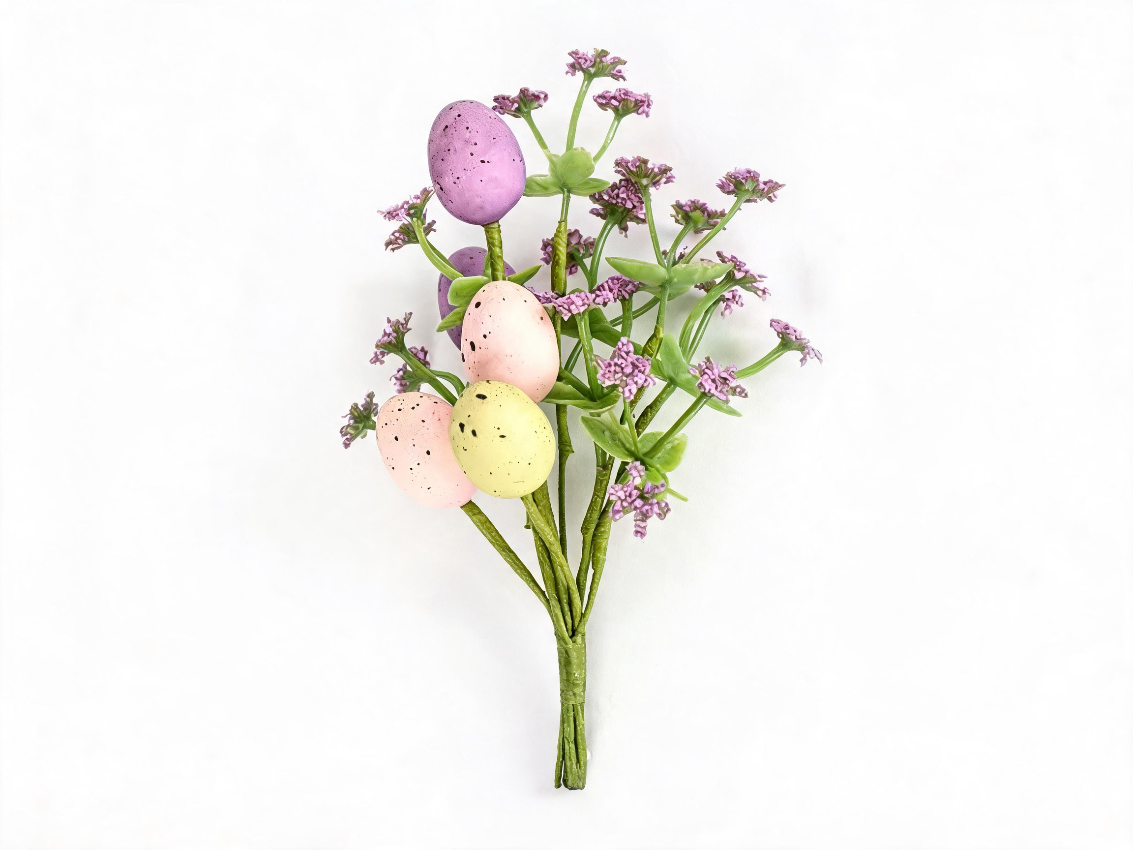 Pastel Easter Egg Floral Bouquet Pick