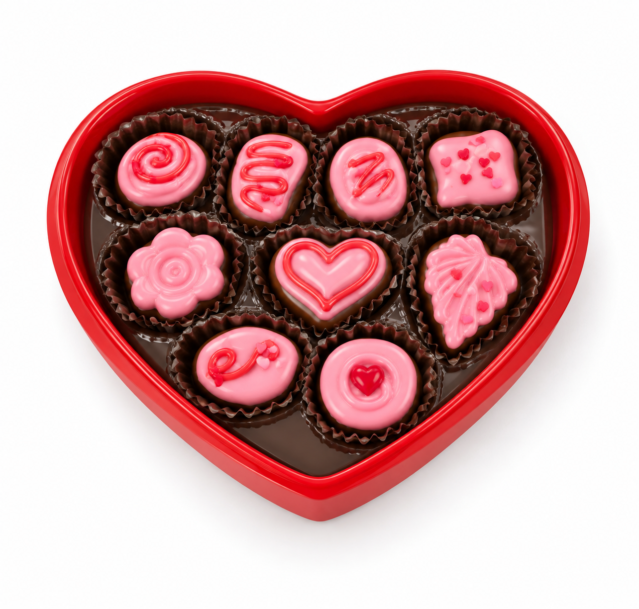 Valentine Heart-Shaped Chocolate Box Decoration