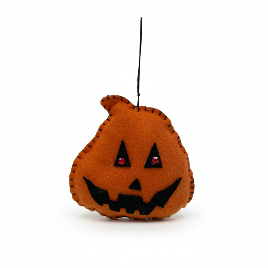 Halloween Jack-O’-Lantern Textile Hanging Decoration