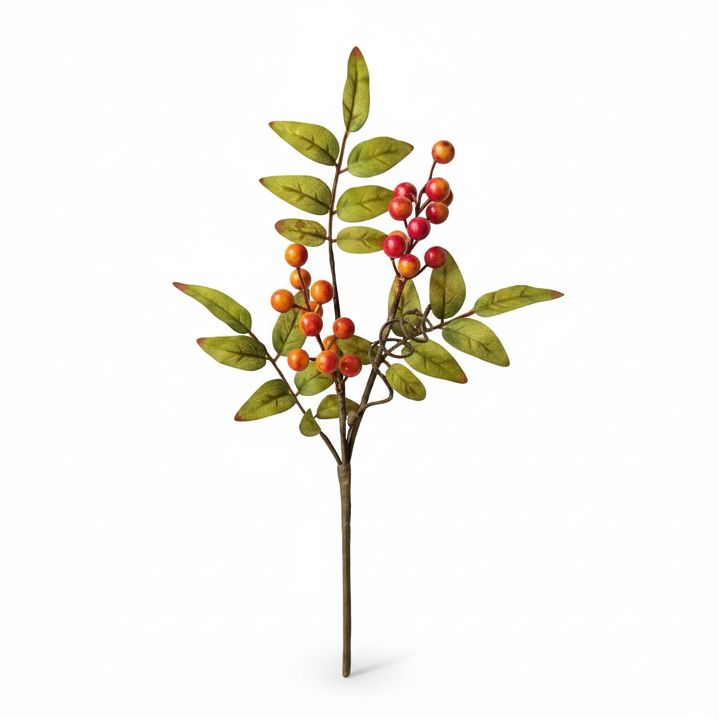 Mixed Autumn Berry and Leaf Stem