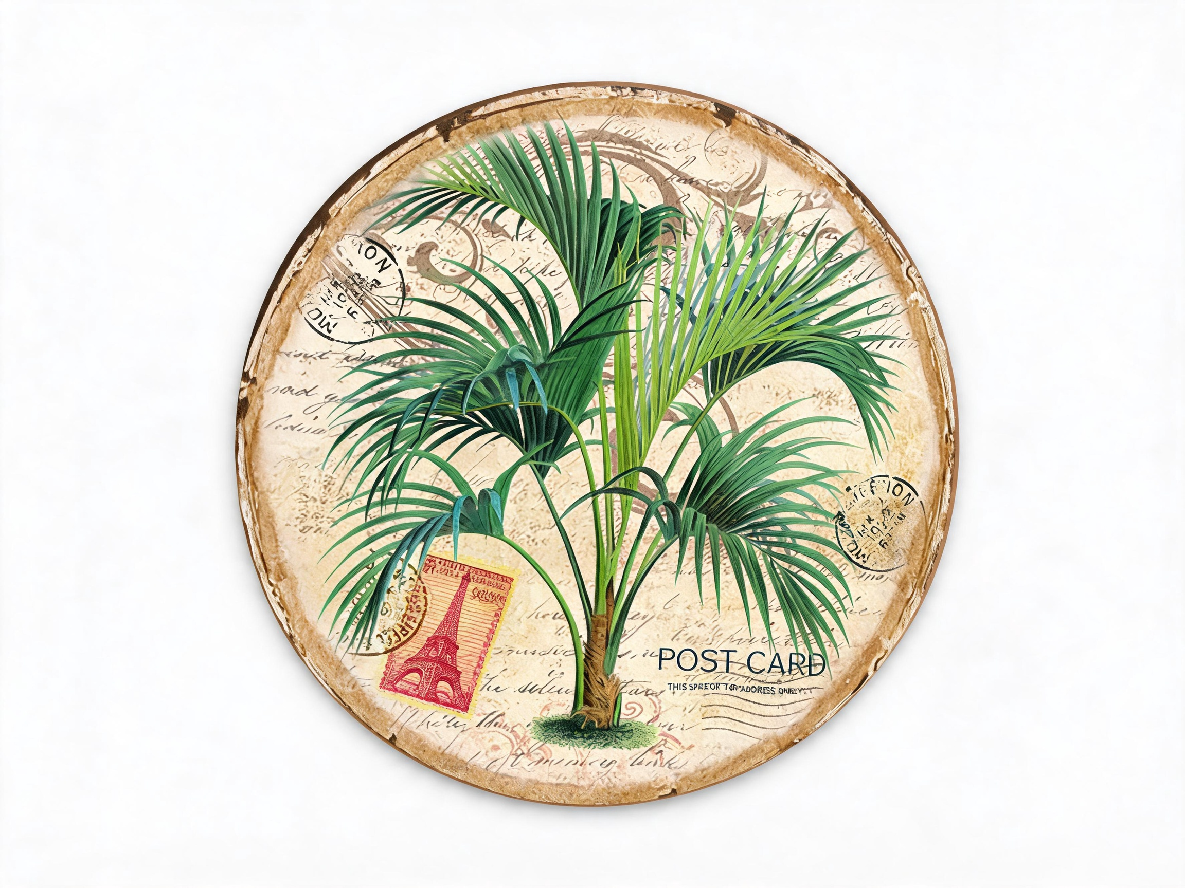 Vintage Botanical Decorative Coaster