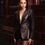 Thumbnail: Midnight Lace Leather Blazer