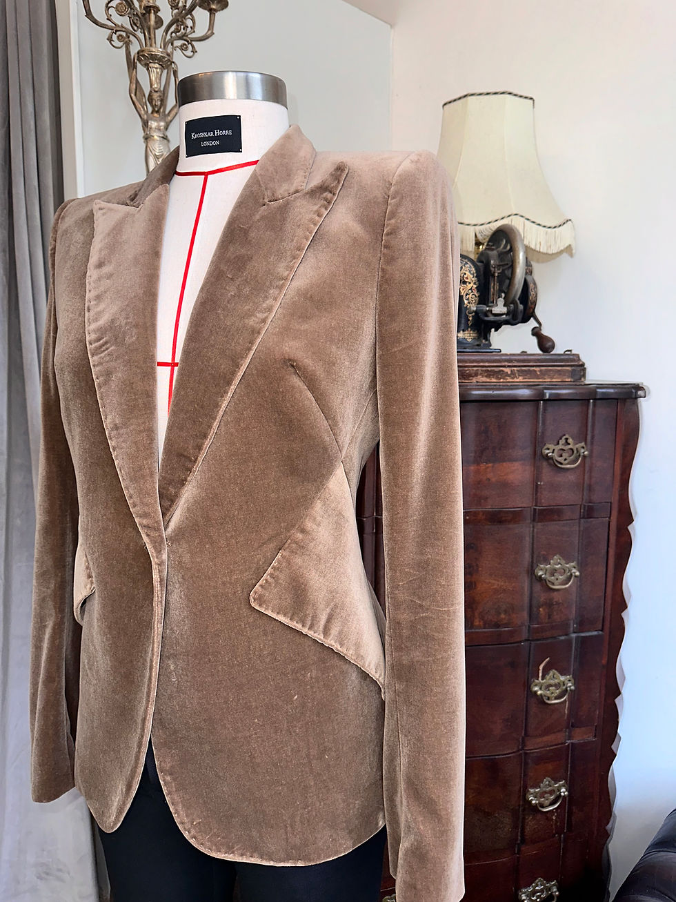 Thumbnail: Deep Coffee Velvet Jacket